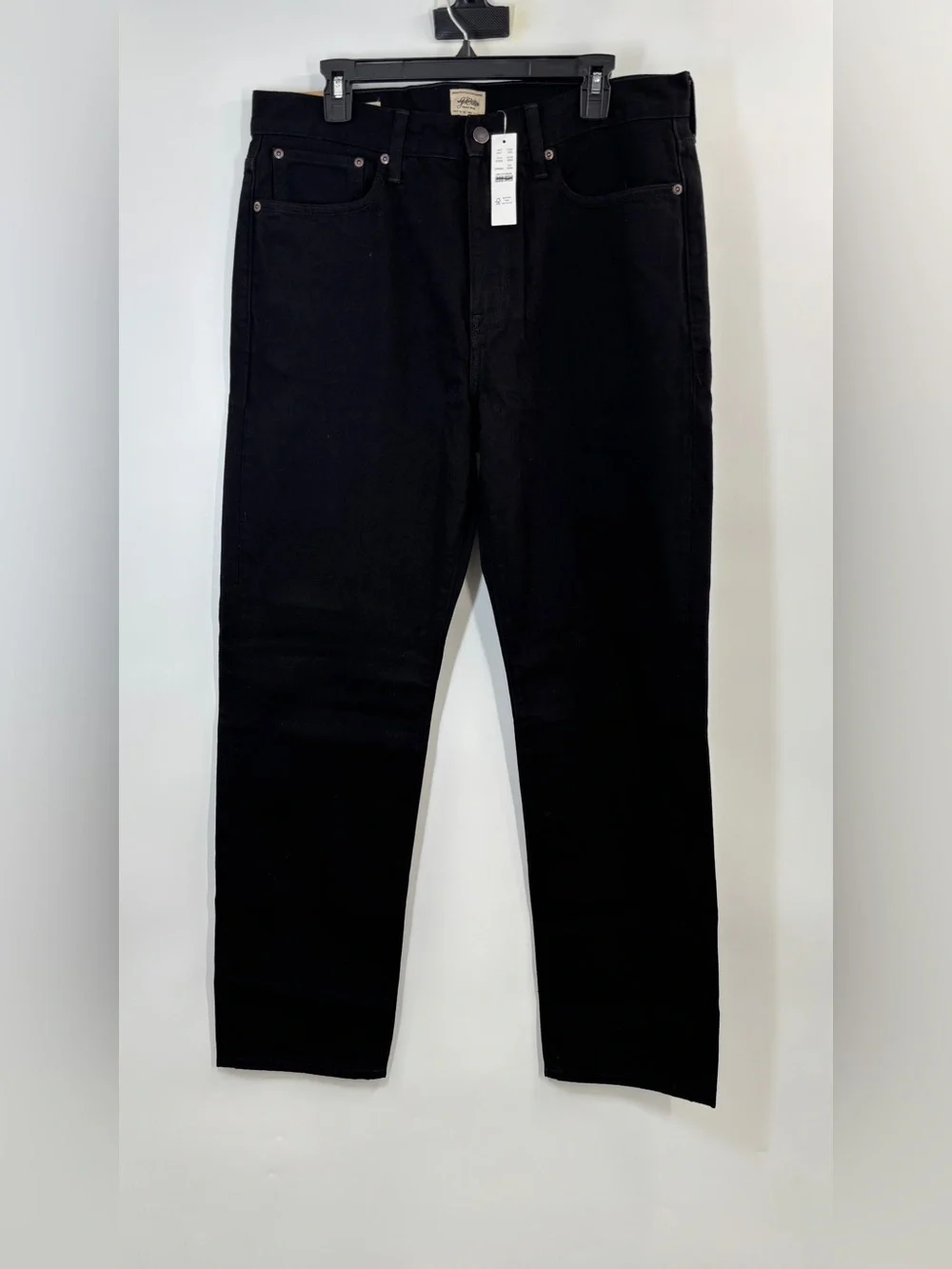 J.Crew Classic Straight jean in black rinse 33/32